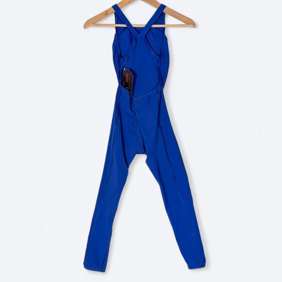 Speedo NEW Fastskin FS-PRO Full Body Open Back Full Length Swimsuit 26‎ 7190100 - Picture 4 of 7